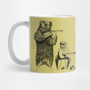 Big Night Blues - Bear and Labrador Retriever Mug